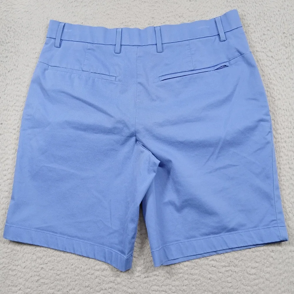 Banana Republic Aiden Shorts Mens‎ 31 Blue Stretch Chino Casual